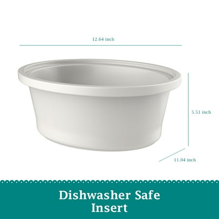 The Pioneer Woman 6 Qt Digital Slow Cooker with Locking Lid, Linen Speckle, Off-White
