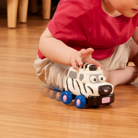Battat Safari Speedsters 3 Pull-Back Animal Cars, Play Vehicles Baby and Toddler Toys
