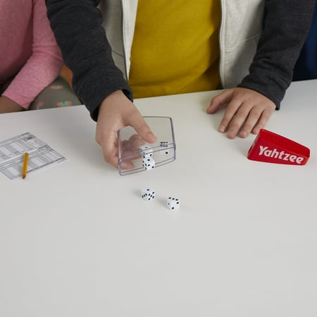 YAHTZEE Classic, Game for Kids Ages 8+, for 2+ Players, Includes Shaker and Dice
