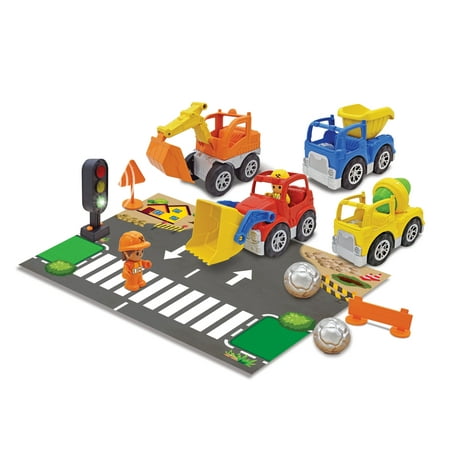 Kid Connection Construction Vehicles Play Set, 12 Pieces