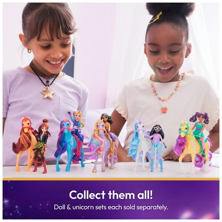 Unicorn Academy, Isabel & River with 2 Riding Accessories, Toys for Girls Ages 4+