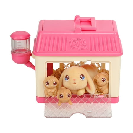 Little Live Pets - Mama Surprise Minis. Feed and Nurture a Lil' Bunny Inside Their Hutch, Ages 5+