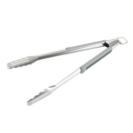 Expert Grill Stainless Steel Grill Tongs, Black & Gray