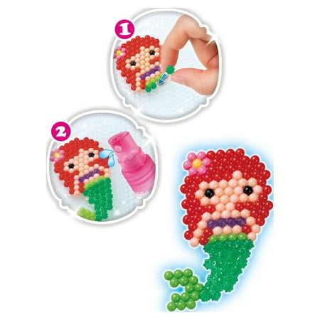 Aquabeads Disney Princess Creation Cube, Complete Arts & Crafts Bead Kit for Children - over 2,500 beads & Display Stand the create Belle, Ariel, Tiana, Rapunzel and more