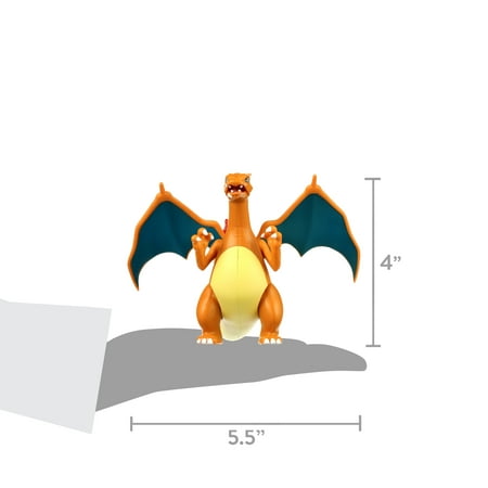 Pok?mon Battle Figure 2 Pack - Features 4.5-inch Charizard and 2-inch Pikachu Battle Figures
