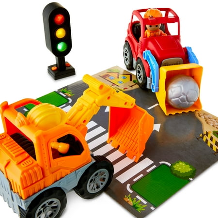 Kid Connection Construction Vehicles Play Set, 12 Pieces