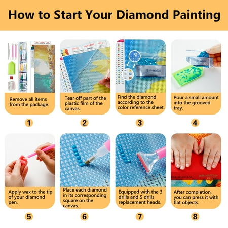TISHIRON Diamond Art Painting Kits,12x16 inch 5D DIY Christian Jesus Belief Diamond Art Crafts Kit for Home Wall Decor Gift