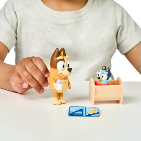 Bluey, 2-Pack Figure Set, Includes Baby Bluey, Toddler Toy