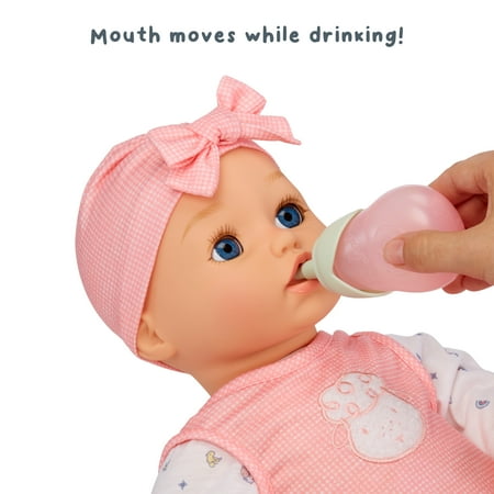 Baby Born My Real Baby Doll Annabell, Blue Eyes: Realistic Soft-Bodied Baby Doll, Kids Ages 3+, Sounds, Drinks & Wets, Tears