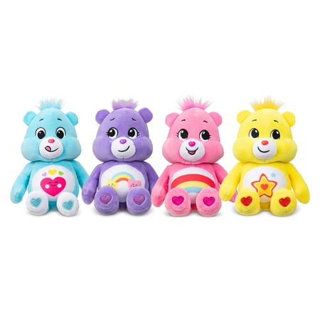 Care Bears 8 Inch Plush 4-Pack Treasure Box - Soft Huggable Material! For Kids 4 Years and up.