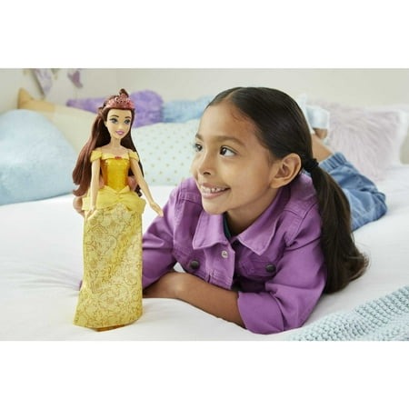 Disney Princess Belle Fashion Doll with Brown Hair, Brown Eyes & Tiara AccessoryOne Size,