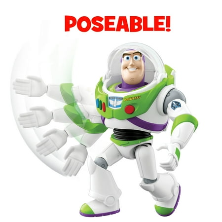 Disney Pixar Toy Story Talking Buzz Lightyear 10-inch Figure with Action Chop, Collectible