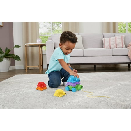 LeapFrog Nest & Count Turtle Tower with Accessories, Baby and Toddler Toys