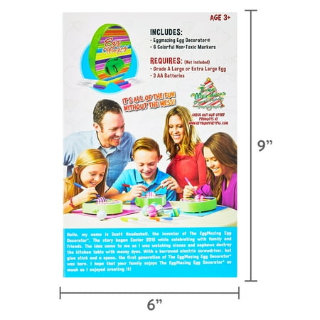 The Mini Eggmazing Easter Egg Decorating Craft Kit, for Unisex Child Ages 3+, Green