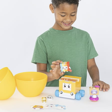 Lankybox Mystery Surprise Medium Egg Official Merchandise Ages 3 and Up WIth Figures, Vehicle, and Stickers
