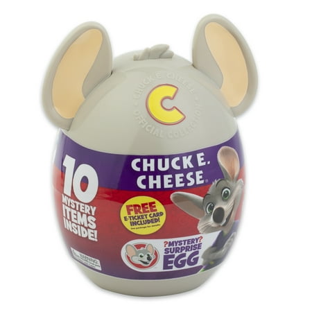 Chuck E. Cheese Mystery Egg, Collectible Figure & Accessories, E Tickets, Official Toy Merch
