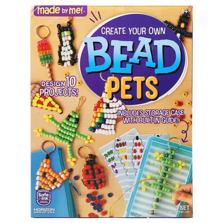 Made By Me Create Your Own Bead Pets, Boys and Girls, Child, Ages 6+, 1 Pack
