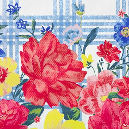 The Pioneer Woman Bouquet Plaid Kitchen Comfort Floor Mat, Multicolor, 20"W x 30"L