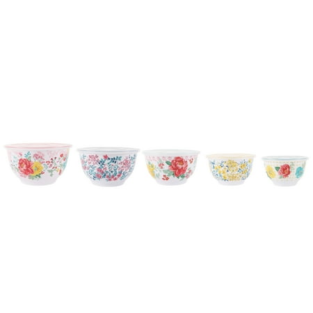 The Pioneer Woman 10-Piece Melamine Mixing Bowl Set, Fancy FlourishOther,