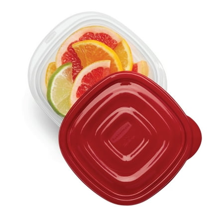 Rubbermaid TakeAlongs 2.1 Cup Square Food Storage Containers, 5 Pack
