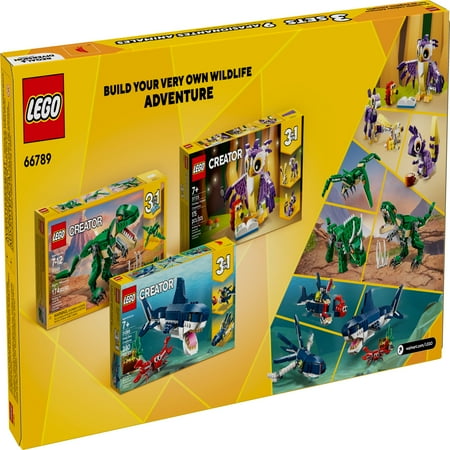 LEGO Creator Animal Gift Set, Build and Rebuild 9 Exciting Animal Toys in 1 Box, Gift for Nature Lovers, 66789