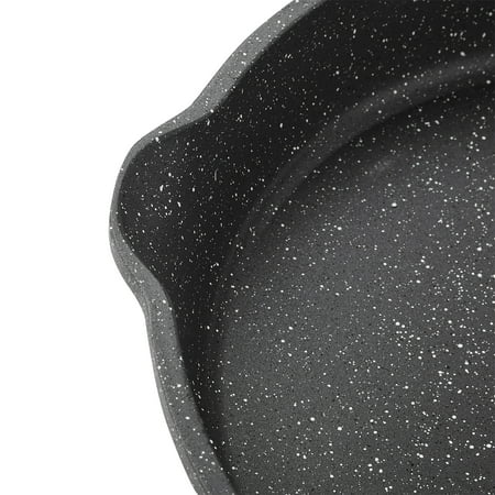 The Pioneer Woman Prairie Signature Cast Aluminum 12" Fry Pan, Charcoal Speckle