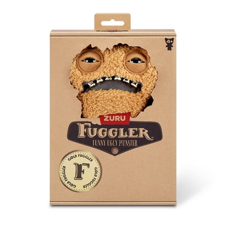 Fuggler Gold Fuggs 9 inch (Gnawing Terror), Funny Ugly Monster Soft Plush Collectible Toy by ZURU