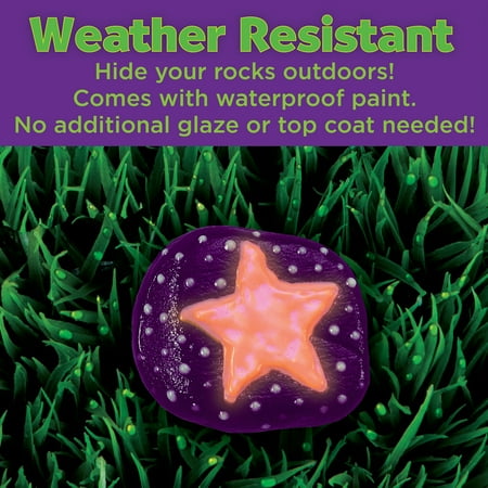 Creativity for Kids Glow in the Dark Rock Painting Kit - Child Craft Project for Boys and Girls