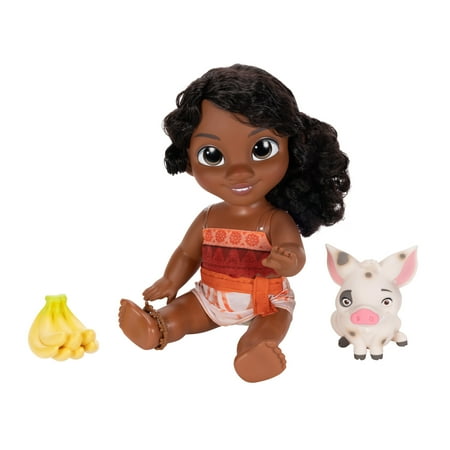 Disney's Moana 2 Little Sis Simea 11 inch Tall Doll with Animal Friend Pua