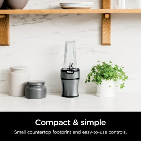 Ninja? Nutri-Blender 700-Watt Personal Blender, 2 20 oz Dishwasher-Safe To-Go Cups, BN300