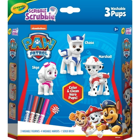 Crayola PAW Patrol Scribble Scrubbie Pets, 3ct, Toddler Easter Crafts, PAW Patrol Toy, Easter Gift for Kids, 3+