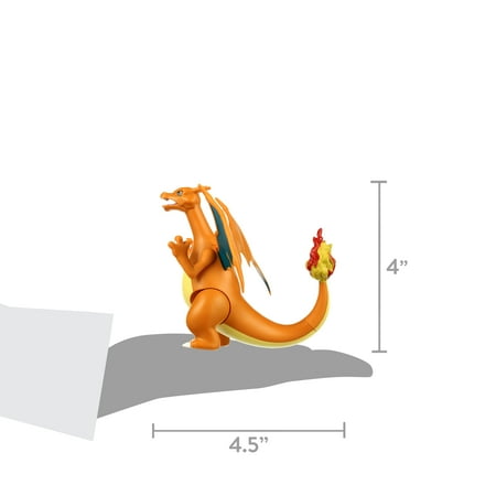 Pok?mon Battle Figure 2 Pack - Features 4.5-inch Charizard and 2-inch Pikachu Battle Figures