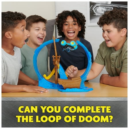 Monster Jam, Megalodon Loop of Doom 16-inch Wide Playset with Truck (New)