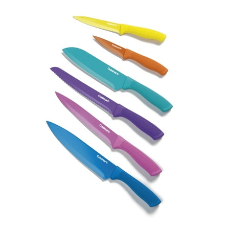 Cuisinart 12-Piece Ceramic Coated Color Knife Set with Blade Guards, C55-12PCGW, Other