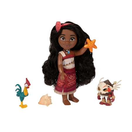 Disney's Moana 2 Adventure Petite Set 6 inch Tall Moana Doll with 2 Outfits and Accessories