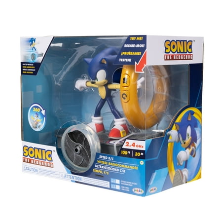 Sonic The Hedgehog Speed Feature RC Vehicle with Detachable Sonic Action Figure