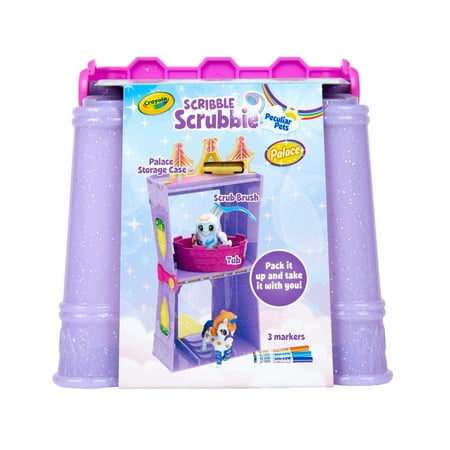 Crayola Scribble Scrubbie Pets Palace Playset, 6 Pieces, Creative Toys, Gifts, Beginner Unisex Child, Activity, Art