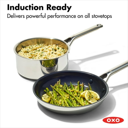 OXO Agility+ 13 Piece Non-stick Stainless Steel Cookware