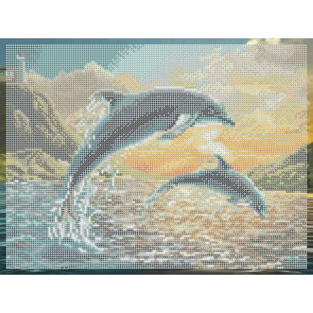 DIAMOND DOTZ? Dolphin Sunset Special Edition Diamond Painting Kit