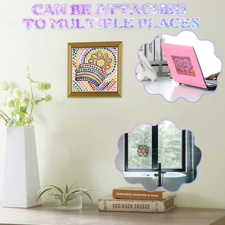 Diamond Painting Arts and Crafts for Kids Ages 7 8 9 10 11 12 Suncatcher Gem Cool 7 Year Old Birthday Girl Gifts Idea Presents for 7 8 9 10 11 12 Year Old Girls & Teens Fun Children Craft Sets