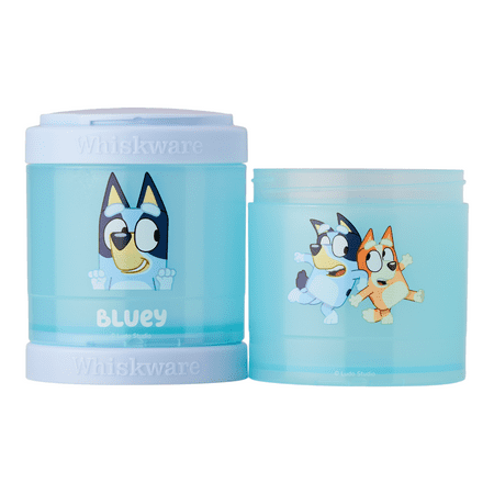 Whiskware Snack Container 2-Jar Bluey Blue, Blue