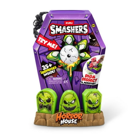 Smashers Mega Horror House, Surprise Unboxing, Interactive Novelty Collectable Toy for Kids by ZURU