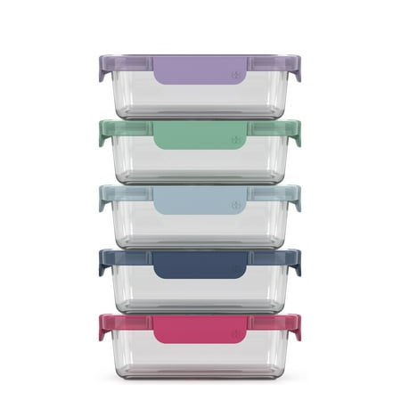 Ello 10 Pc Color Lock 3.4 Cup Meal Prep Set with Lids
