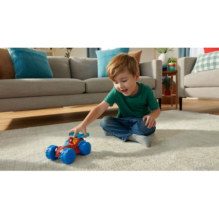Spidey and His Amazing Friends, Rev up Web Climber Play Vehicle, Marvel, Red and Blue, Toddler Toy