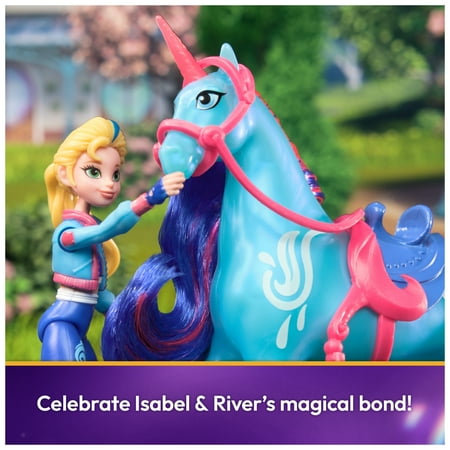 Unicorn Academy, Isabel & River with 2 Riding Accessories, Toys for Girls Ages 4+