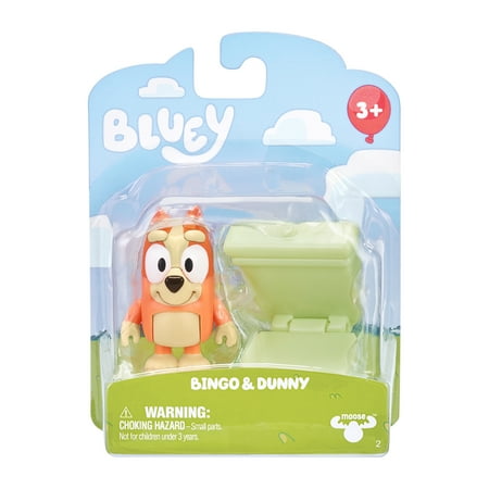 Bluey Story Starter Pack, 1 2-3" Plastic Toy Figure and Accessory, Multi-Color, Ages 3+, Styles Vary
