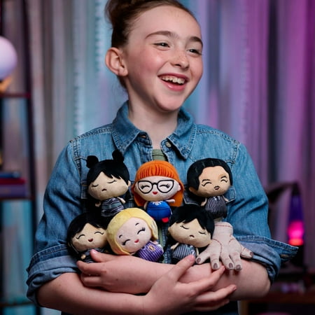 Wednesday Collectible Mini Plush, Officially Licensed Kids Toys for Ages 3 and Up by Just Play, Kids Toys for Ages 3 up