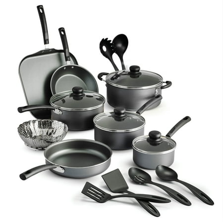 Tramontina Primaware 18 Piece Non-stick Cookware Set, Steel GrayGray,