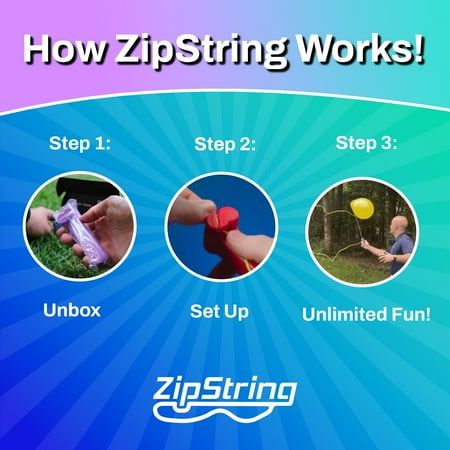 ZipString , Gift for Kids and Adults, As Seen on Shark Tank, Recommended Age 4+ years old, Bodacious Blue