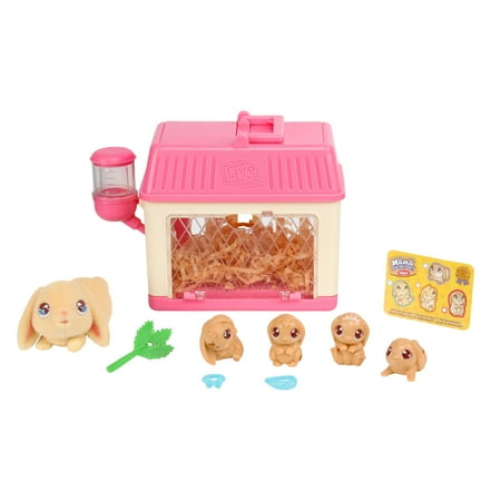 Little Live Pets - Mama Surprise Minis. Feed and Nurture a Lil' Bunny Inside Their Hutch, Ages 5+